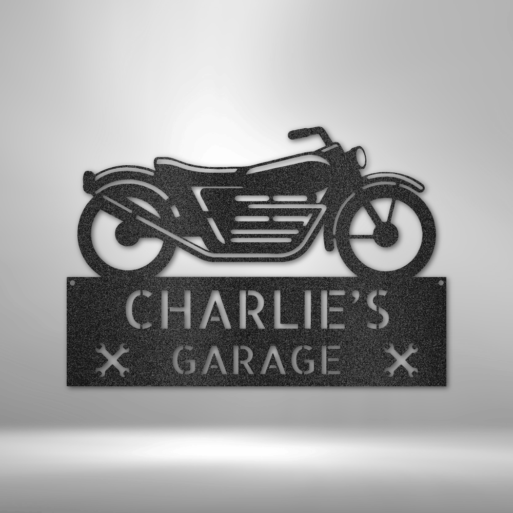 Motorcycle Adventure Monogram - Steel Sign – Steel Sign Designs