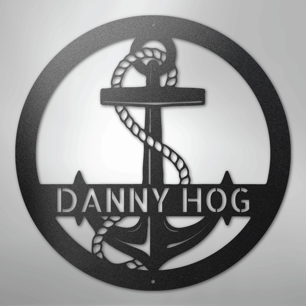 Elaborate Anchor - Steel Sign – Steel Sign Designs